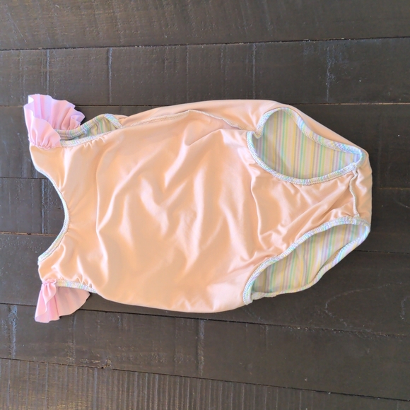 Pastel Stripe One Piece Swimsuit - Picture 4 of 4